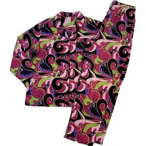 Disney sz L Maleficent Flannel Pajama Set